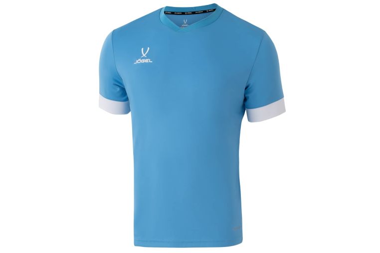 Футболка игровая Jogel DIVISION PerFormDRY Union Jersey, голубой/белый/белый 