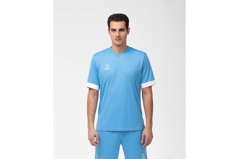 Футболка игровая Jogel DIVISION PerFormDRY Union Jersey, голубой/белый/белый фото 3