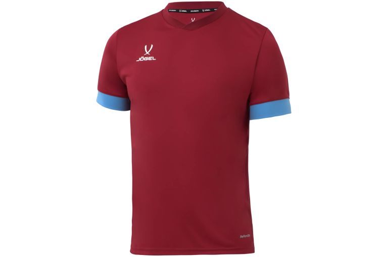 Футболка игровая Jogel DIVISION PerFormDRY Union Jersey, гранатовый/голубой/белый 