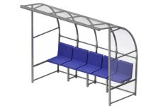 Скамейка для запасных игроков с навесом на 5 посадочных мест SportWerk SpW-SZ-5C