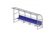 Скамейка для запасных игроков на 8 мест SportWerk SpW-SZ-8C