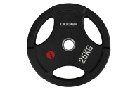 Диск олимпийский обрезиненный 3-х хватовый 25кг Hasttings Digger HD51C1C-25