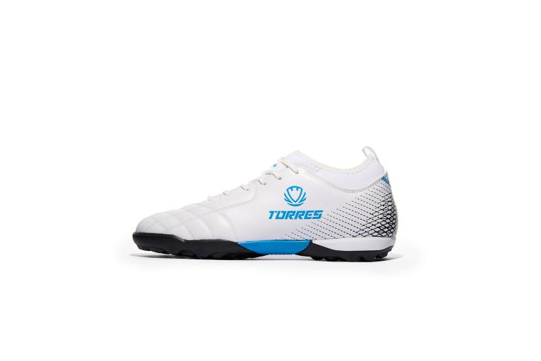 Бутсы футбольные (многошиповки) подростковые Torres BOLA-J TS2342310-271 с носком, белый 