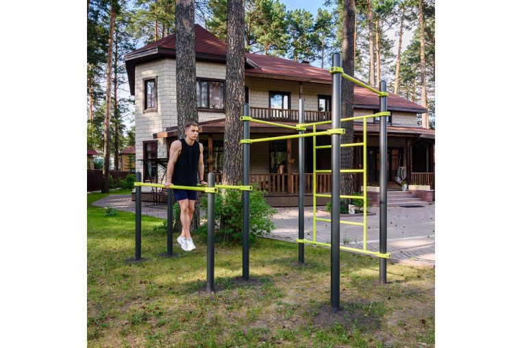 W217 Воркаут (брусья, 3 перекладины, шведская стенка) ZAVODSPORTA фото 2