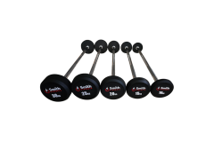 Набор обрезиненных фиксированных штанг Smith DB145-BS 10-30кг с прямой ручкой, шаг 5кг