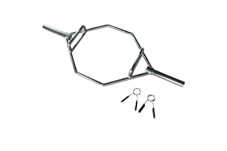 Гриф для "мертвой тяги" с замками Smith HEXOB2 