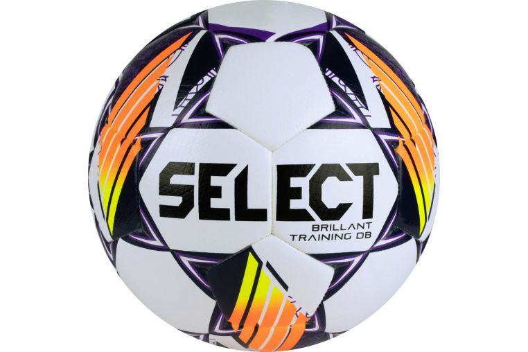 Мяч футбольный Select Brillant Training DB V24, 0864168096, р.4, 32п, ПУ, гибр.сш, бел-оранж 