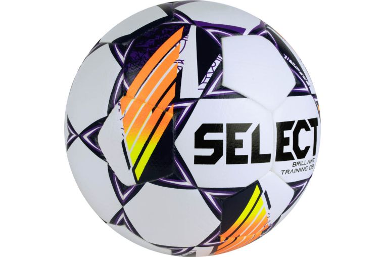 Мяч футбольный Select Brillant Training DB V24, 0864168096, р.4, 32п, ПУ, гибр.сш, бел-оранж фото 1