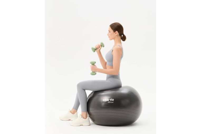 Гантель виниловая 2,5 кг Star Fit DB-106 оливковый фото 1