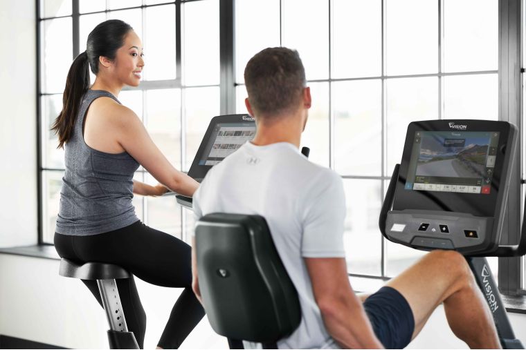 Вертикальный велотренажер Vision U600E фото 3